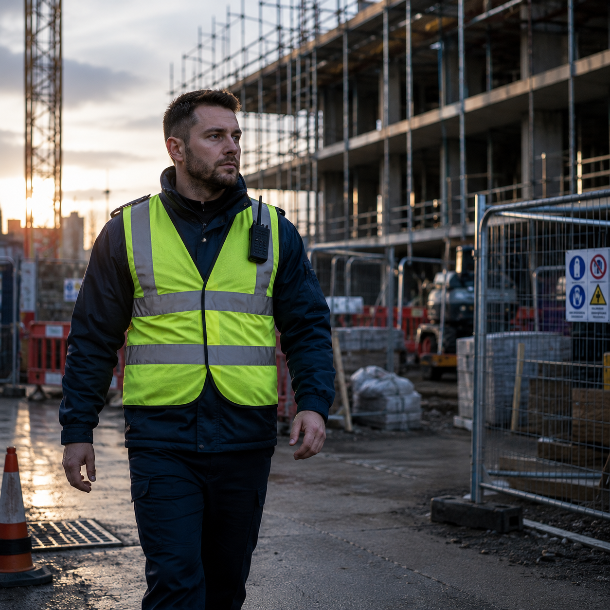 Construction site security security management